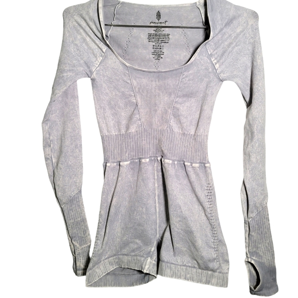 Free People movement long sleeve romper